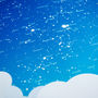 Personalised Star Map And Clouds Print, thumbnail 3 of 6