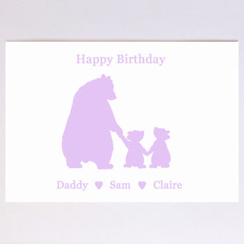 Personalised Birthday Bears Birthday Card, 5 of 8