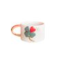 Handmade Lucky Clover Ceramic Mug With Goden Handle, thumbnail 2 of 2
