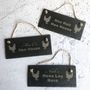 Personalised Hen House Slate Sign, thumbnail 2 of 4