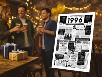 Personalised Film Poster 30th Birthday Gift, 12 of 12