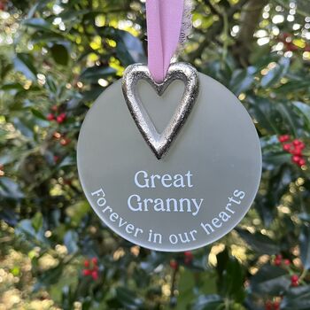 Forever In Our Hearts Christmas Decoration, 3 of 3