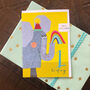 Elephant 1st Birthday Card, thumbnail 3 of 5