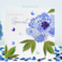 Someone Special Blue Peony And Butterflies Card, thumbnail 1 of 12