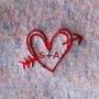 Cosy Wool Personalised Valentines Scarf Gift For Her, thumbnail 2 of 6