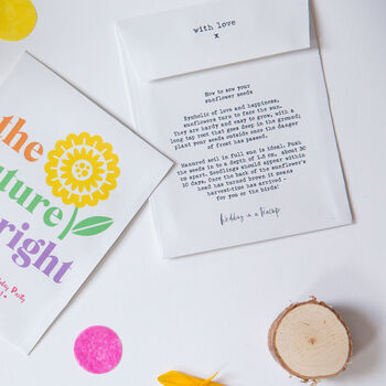 10 ‘Future Is Bright’ Sunflower Birthday Party Favours, 3 of 5