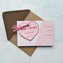 Retro Heart Wedding Invitation, thumbnail 6 of 11