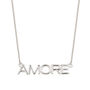 Amore Sterling Silver / Gold Plated Necklace, thumbnail 3 of 10