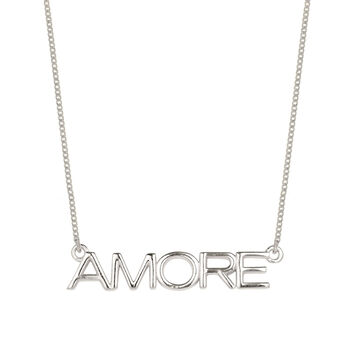 Amore Sterling Silver / Gold Plated Necklace, 3 of 10