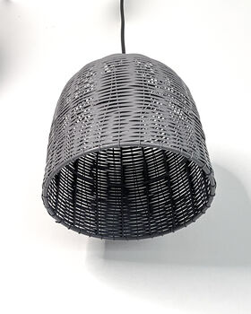 Grey Metal Cage Pendant Light Fitting, 4 of 7