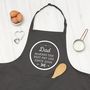 Personalised Dad The Best Cooking Apron, thumbnail 1 of 6