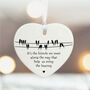 Personalised Porcelain Heart Its The Friends We Meet Hanging Decoration Gift, thumbnail 2 of 2