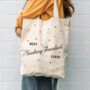 Best Teaching Assistant Ever Star Tote Bag, thumbnail 1 of 2