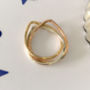 Solid 9ct Gold Trinity Ring, thumbnail 1 of 6