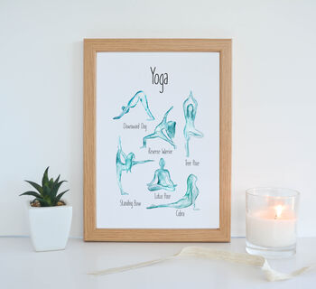 Yoga Poses Art Print, 4 of 4