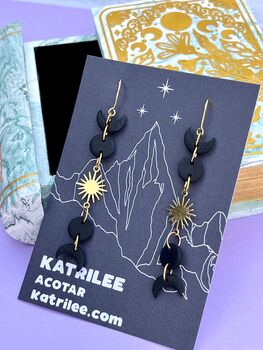 Official Acotar Feyre Tattoo Stainless Steel Earrings, 3 of 3