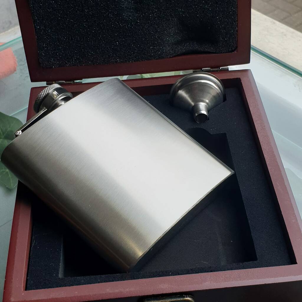 Gentlemen's Hip Flask With Presentation Box, 1 of 8