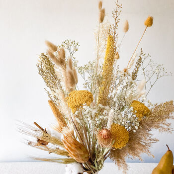Dried Flower Bouquet With Cotton Blossom, 2 of 5