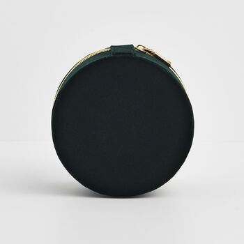 Badger Embroidered Green Circle Jewellery Box, 5 of 6
