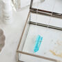 925 Silver Raw Cut Sky Blue Agate Crystal Necklace, thumbnail 2 of 6