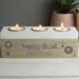 Personalised Diwali Triple Tealight Box, thumbnail 2 of 3