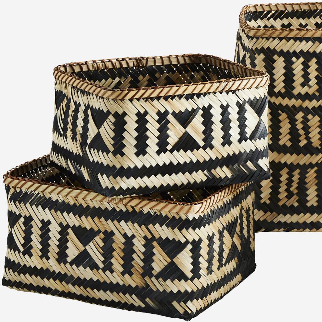 Set Of Four Bamboo Baskets By CollardManson