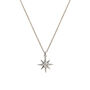 Christmas Wishes Star Necklace Silver, thumbnail 3 of 6