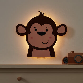 Monkey Dimmable LED Battery Children's Wall Night Light, 4 of 8