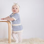 Tunic Dress And Headband Baby Easy Knitting Kit, thumbnail 2 of 10