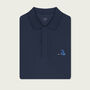 Organic Cotton Endurance Motorsport Navy Polo Shirt, thumbnail 1 of 6