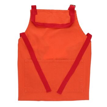 Orange Two Tone Utility Apron, 2 of 4