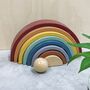Personalised Wooden Pastel Coloured Rainbow, thumbnail 3 of 3