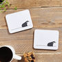 Badger Coasters, Set Of Two, thumbnail 1 of 4