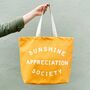 ‘Sunshine Appreciation Society’ Canvas Tote Bag, thumbnail 2 of 8