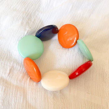 Colour Pop Resin Bead Bracelet, 2 of 6