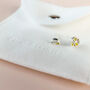 Sterling Silver Tiny Lemon Slice Stud Earrings, thumbnail 3 of 6