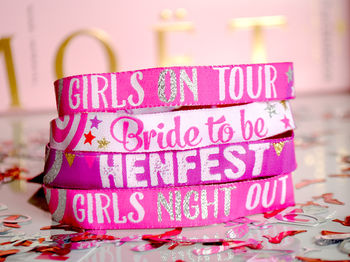 Bride To Be Hen Party Wristband, 3 of 5