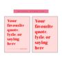 Personalised Quote Print Pink And Red, thumbnail 3 of 7