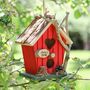 Personalised Robin Red Hanging Bird House, thumbnail 1 of 9