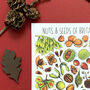 Nuts And Seeds Of Britain Postcard, thumbnail 3 of 8