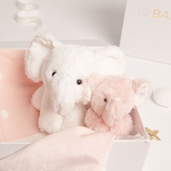 Elephant Plush Toy, Blanket Comforter Baby Gift Set, 4 of 5