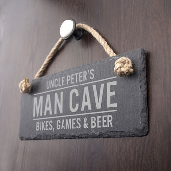 Personalised Dad's Slate Man Cave Sign, 5 of 5