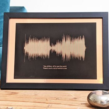 Personalised Shiny Sound Wave Print, 5 of 8