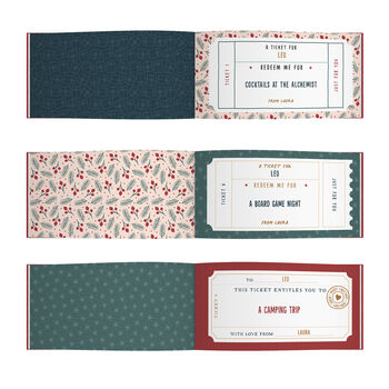 Personalised Book Of Christmas Giftable Tickets, 6 of 10