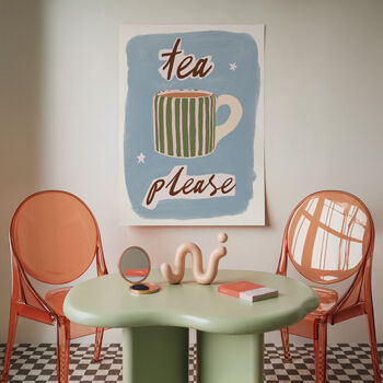 Tea Please Kitchen Illustration Print, 2 of 4