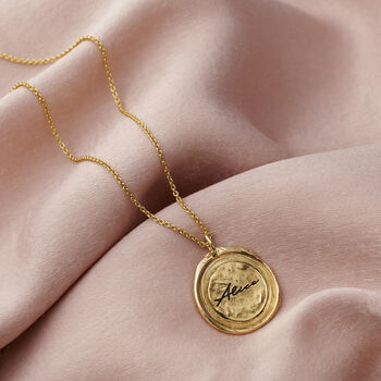 Script Name Wax Seal Necklace, 2 of 7