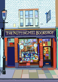 Notting Hill Bookshop, London Illustration Art Print, 2 of 3