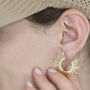 Art Deco Sunburst Earrings, thumbnail 2 of 4