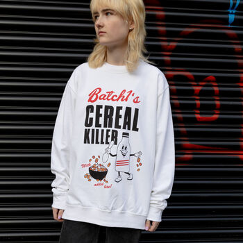 Cereal Killer Men's Slogan Sweatshirt, 3 of 4