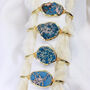 Turquoise Gemstone Bangle Bracelet, thumbnail 3 of 3